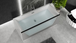 Акриловая ванна Marka One Neo 01нео1775с1с 1 стекло матовое серое 170*75 см